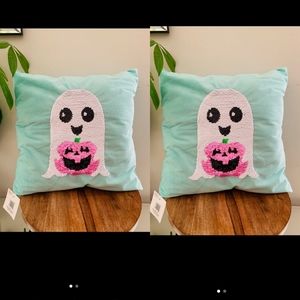 Cute Ghost Pillows Halloween Decor Accent